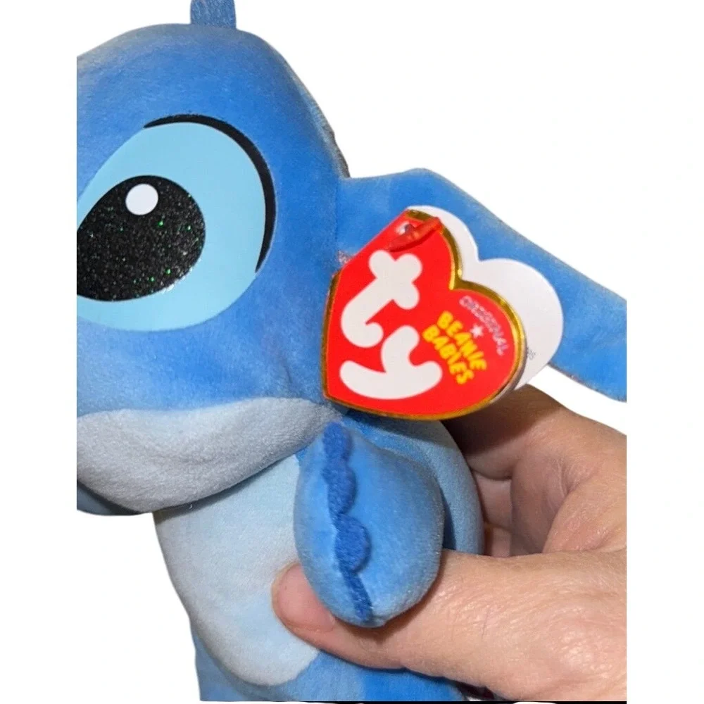 Disney Stitch Beanie Babies Plush Toy Blue Alien‎ Character Collectible